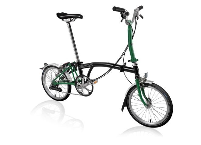 green brompton bike