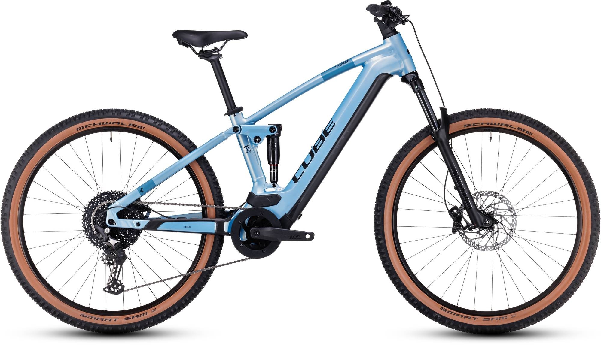 Cube Stereo Hybrid 120 Pro 750 2023 Electric Mountain Bike Damian Harris Cycles E bike specialist Cardiff UK