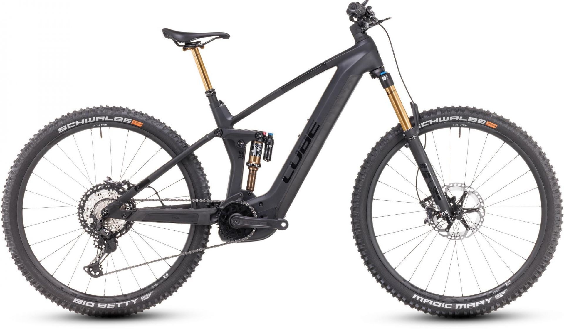 Cube STEREO HYBRID 140 HPC ACTIONTEAM 750 BLK 2024 Electric Mountain Bike Damian Harris Cycles E bike specialist Cardiff UK