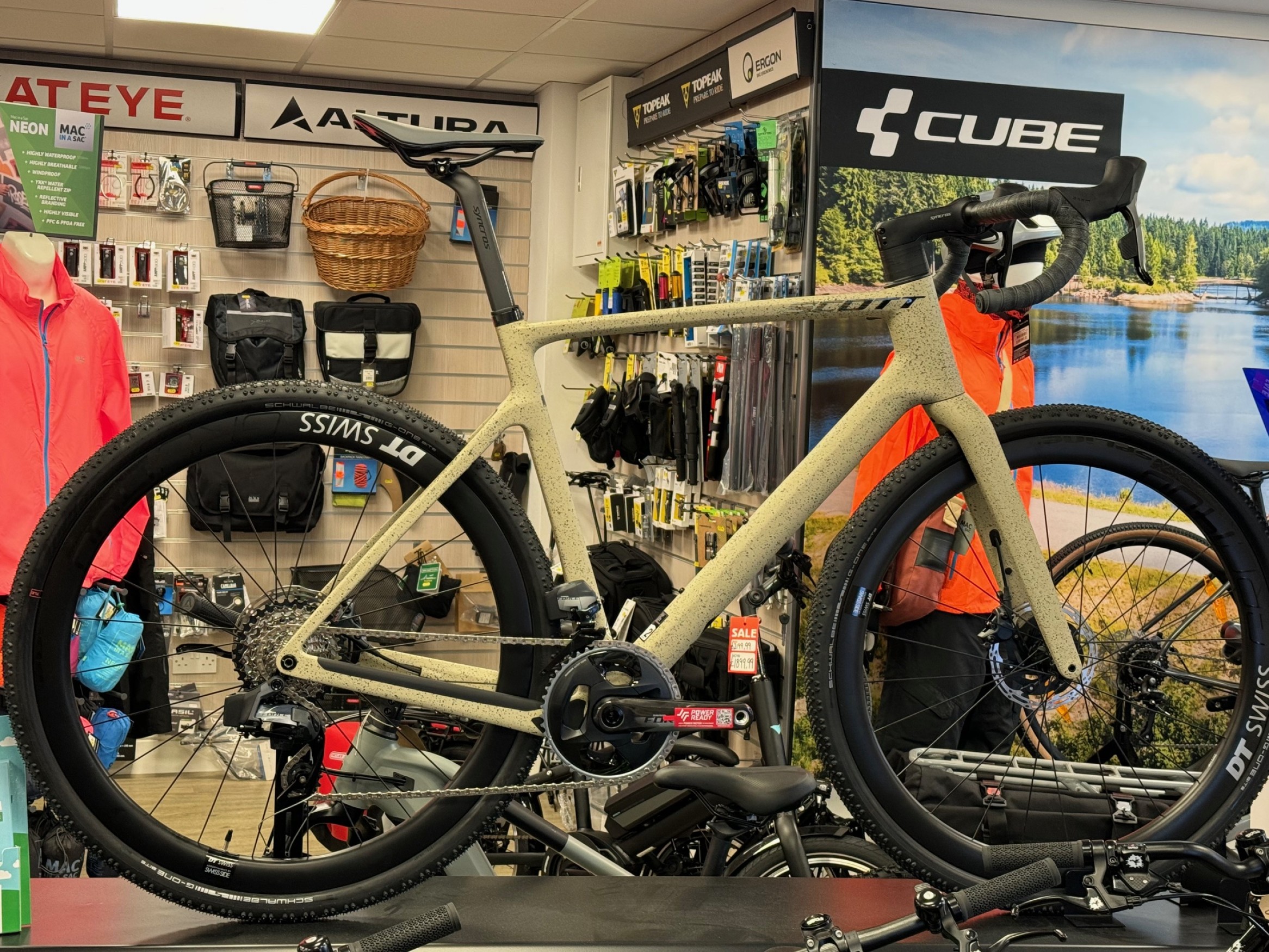 Scott ADDICT GRAVEL 10 BIKE 2023 Road Bike Damian Harris Cycles E bike specialist Cardiff UK