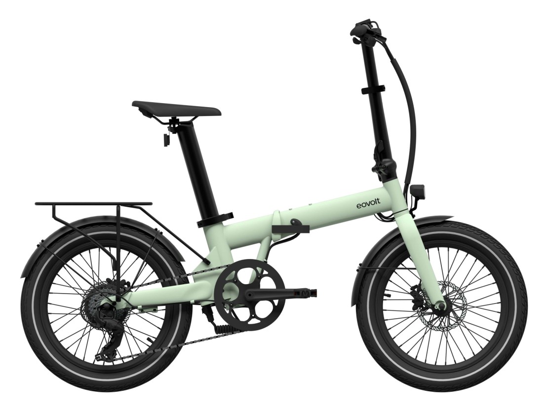 Green folding sale bike